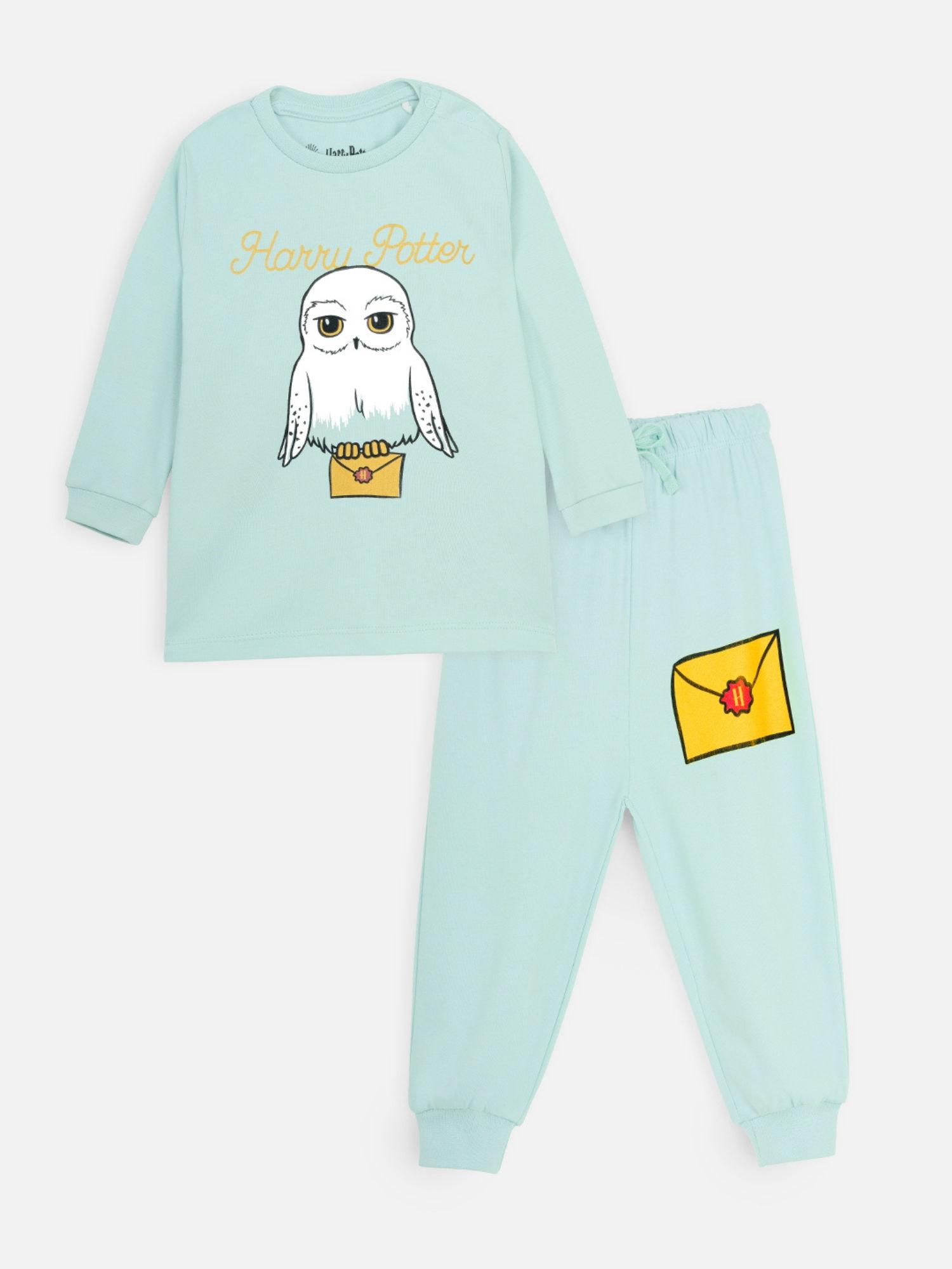 harry potter hedwig t-shirt and pyjama (set of 2)