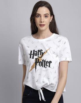 harry potter print crew-neck t-shirt