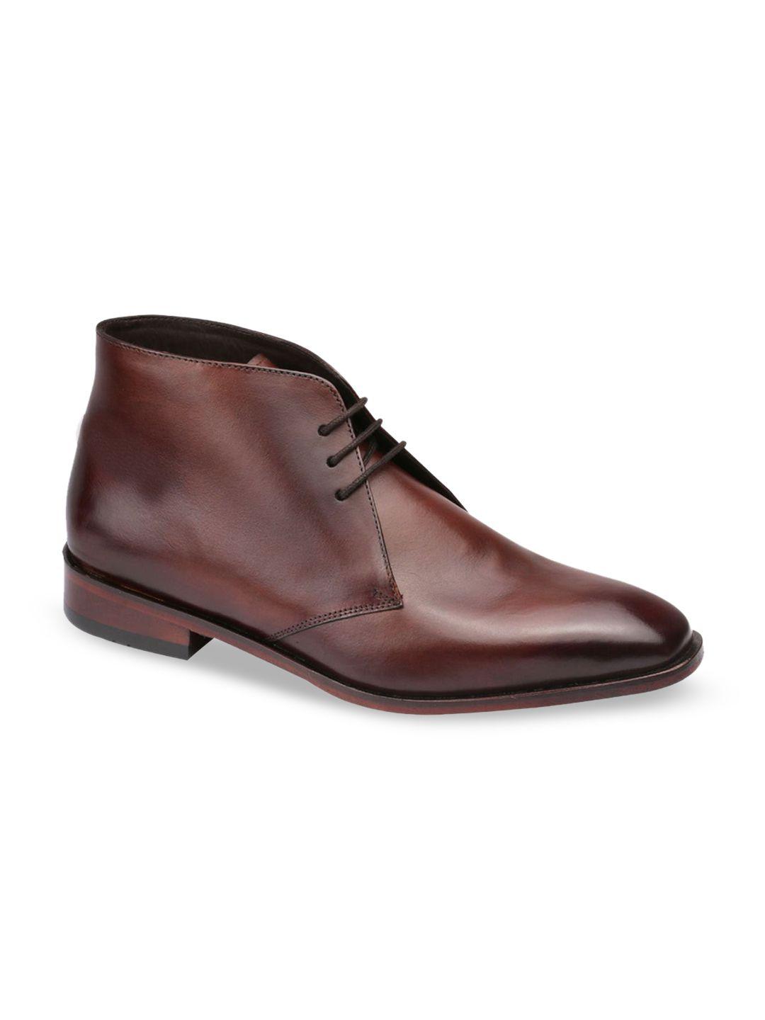 harrykson london men brown formal derbys shoes