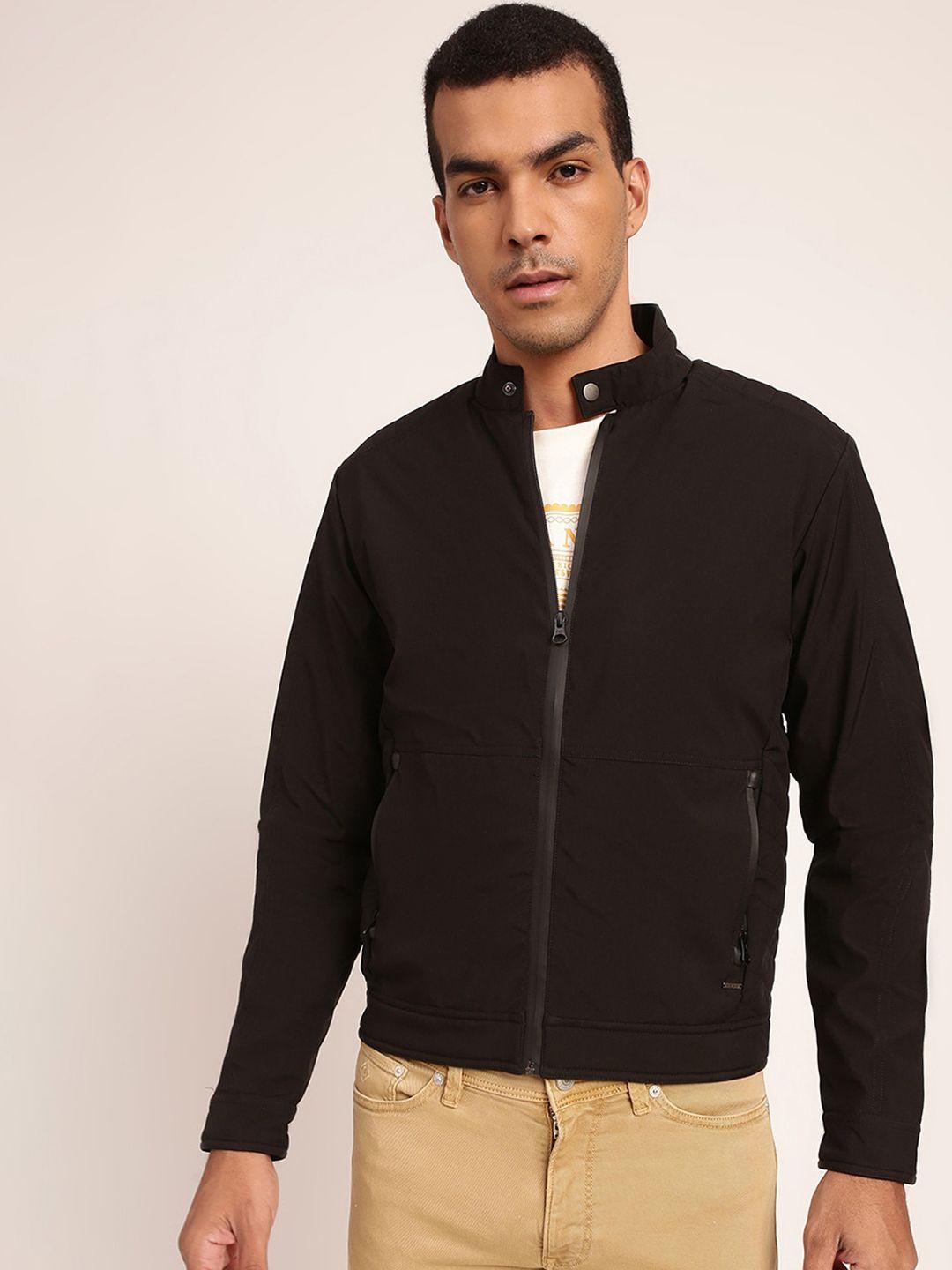 harsam men crop bomber jacket