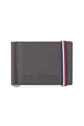 harstad leather formal men's money clip - brown