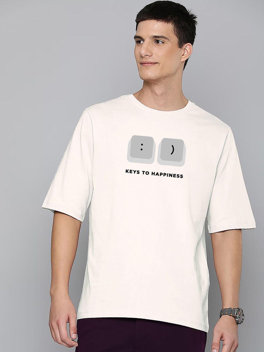harvard men off white typography printed applique t-shirt