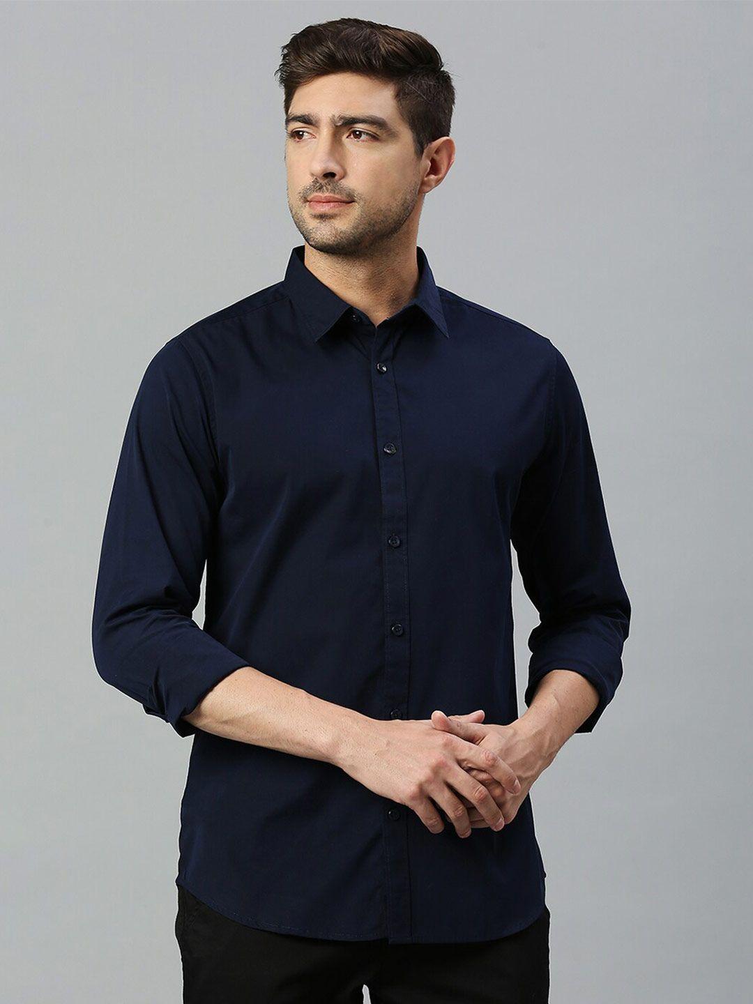 harvard classic spread collar pure cotton casual shirt