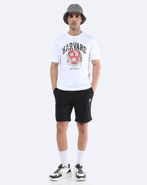 harvard graphic relaxed fit crew-neck t-shirt