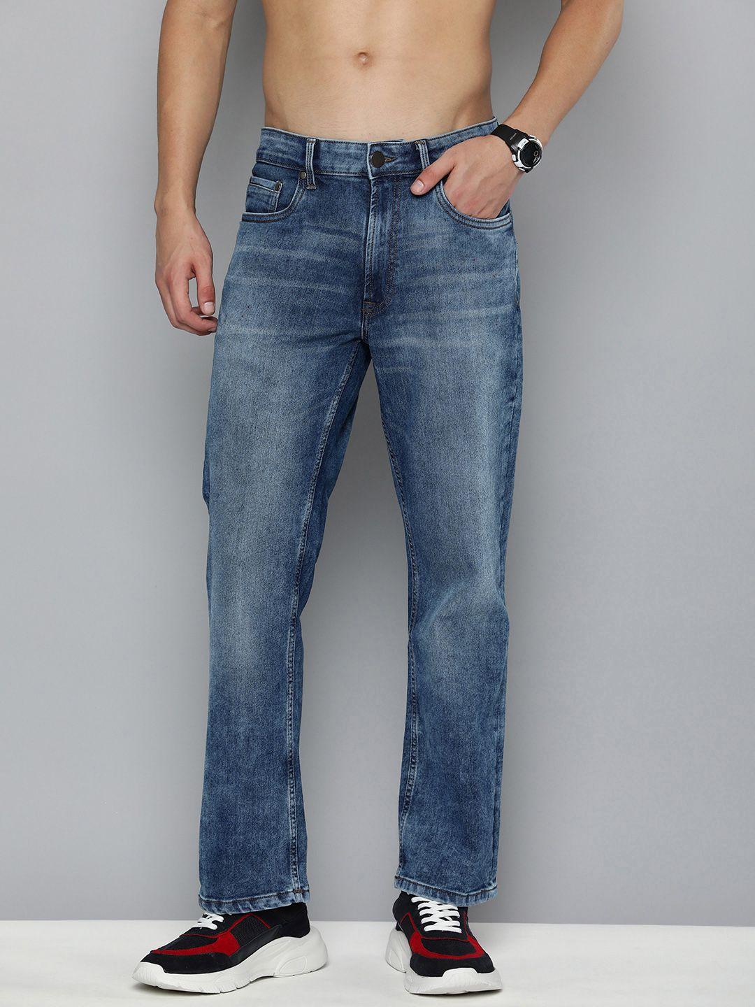 harvard men bootcut light fade stretchable jeans