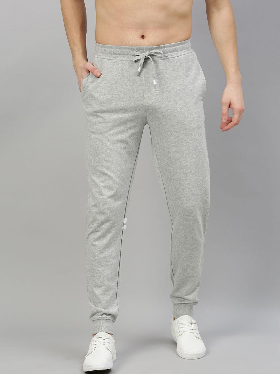 harvard men grey solid joggers