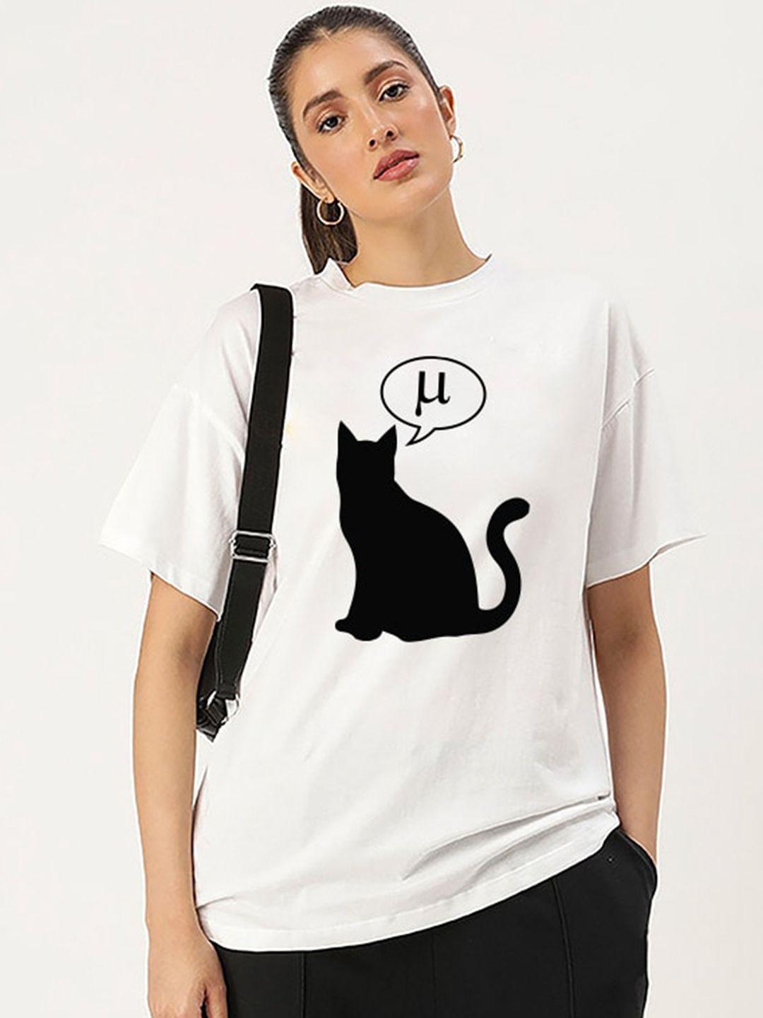 harvard off white graphic printed drop-shoulder sleeves cotton oversized t-shirt