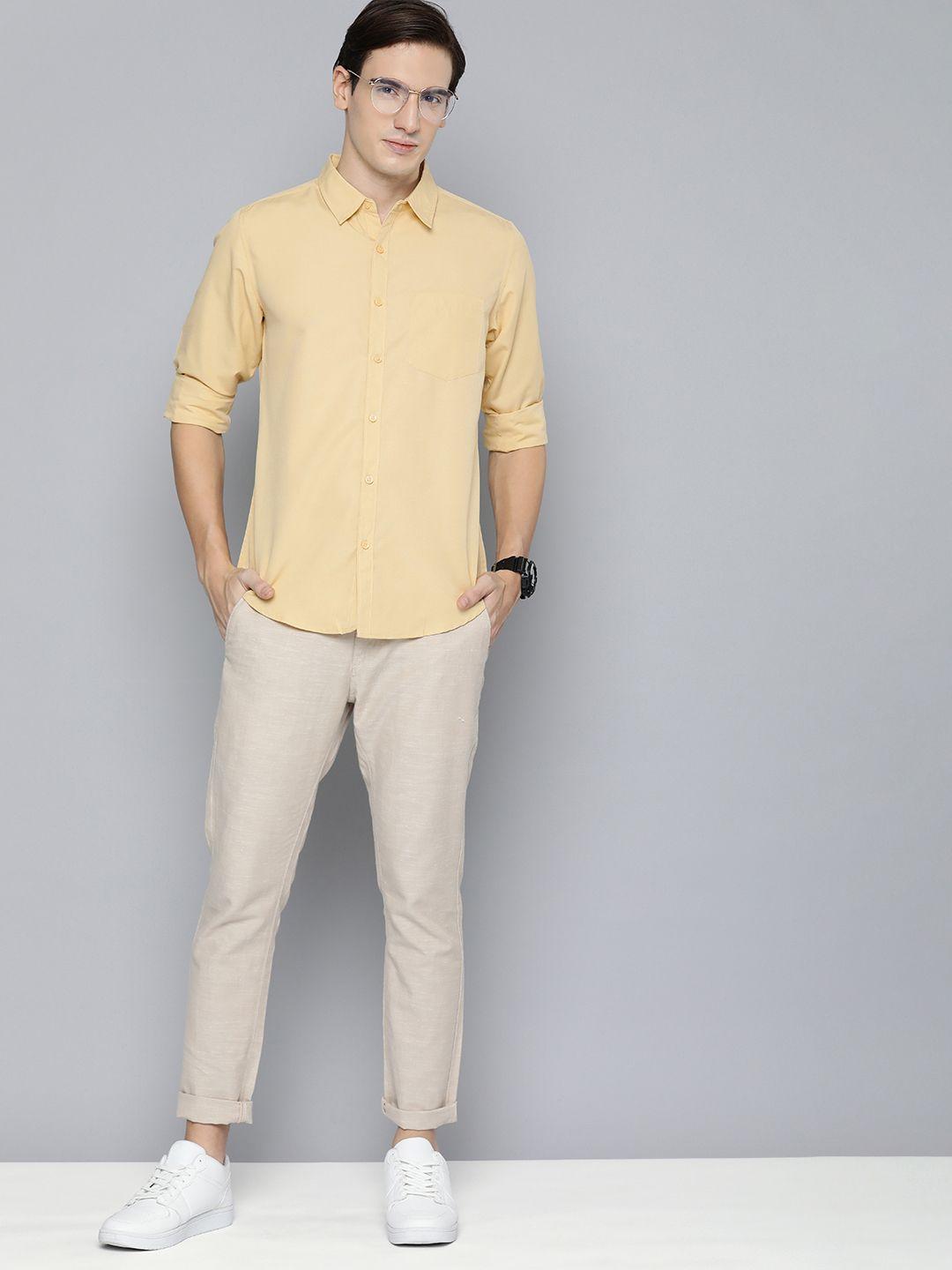 harvard regular fit casual shirt