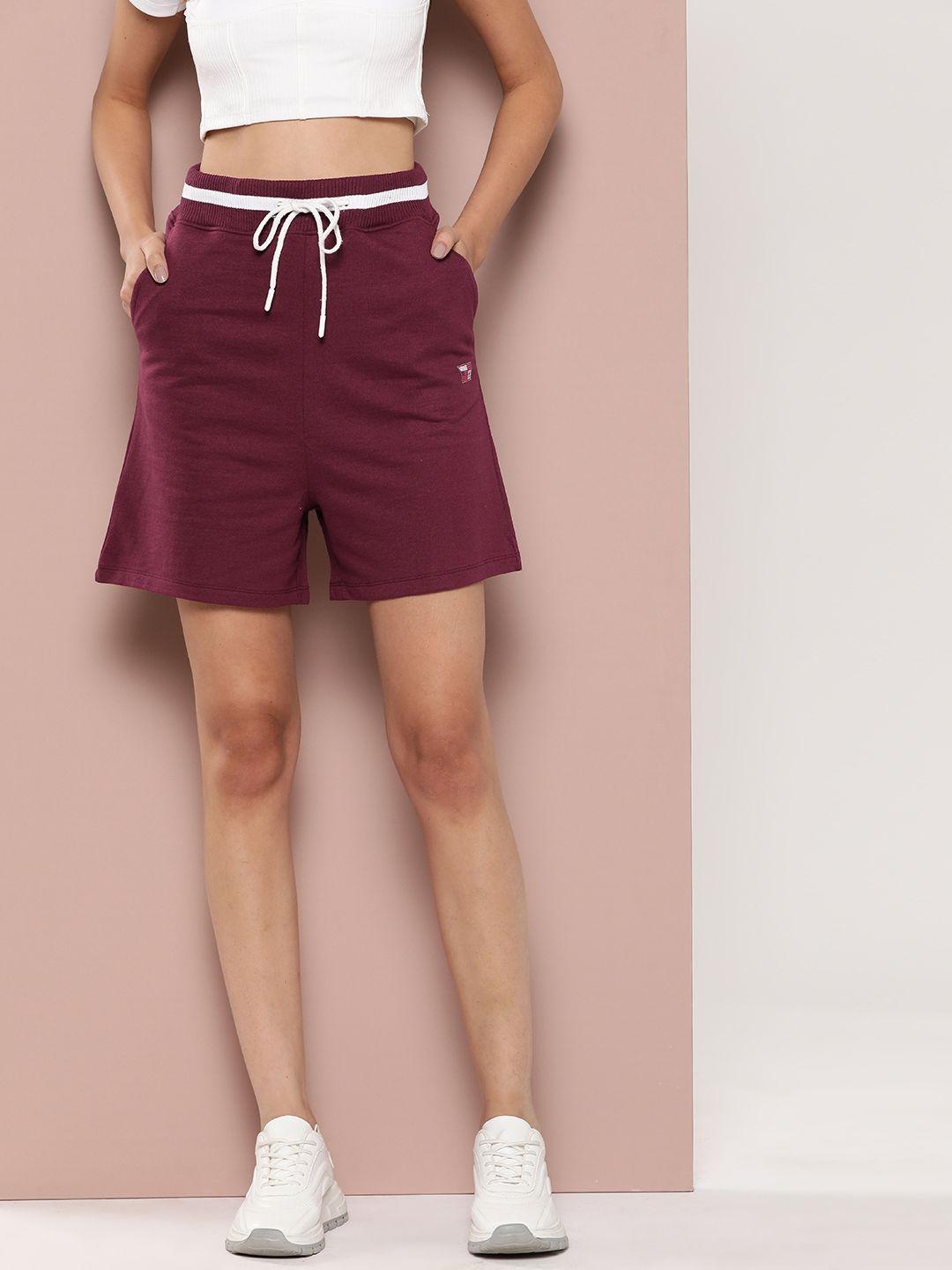 harvard women contrast tipping shorts