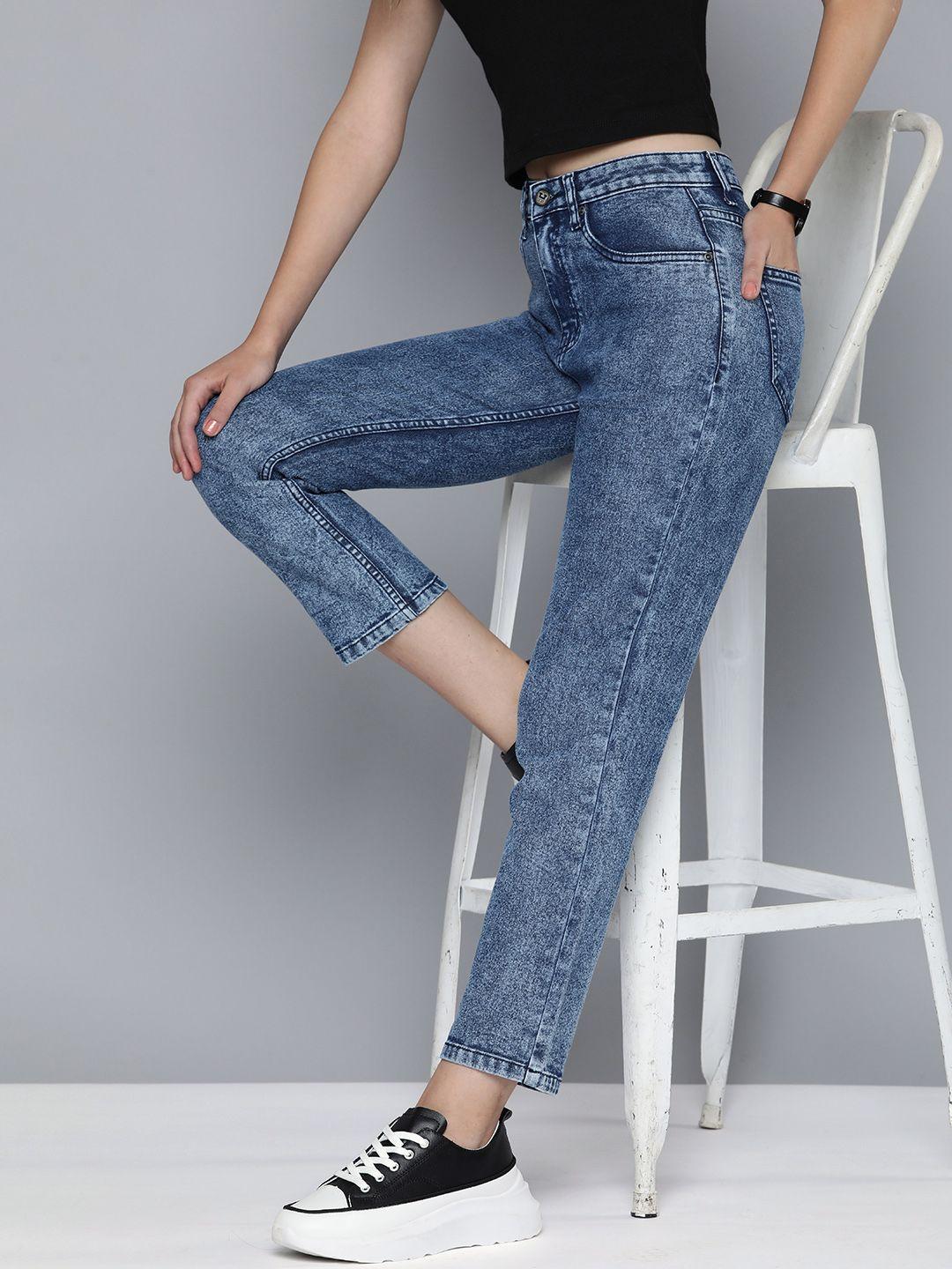 harvard women straight fit cropped jeans