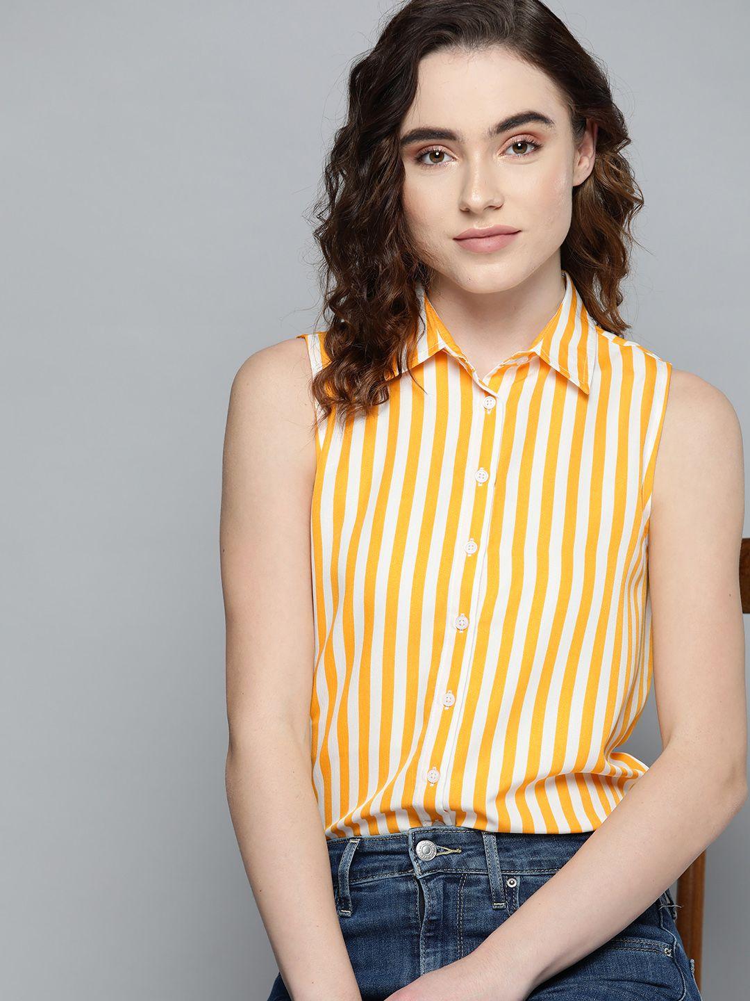 harvard women striped casual shirt