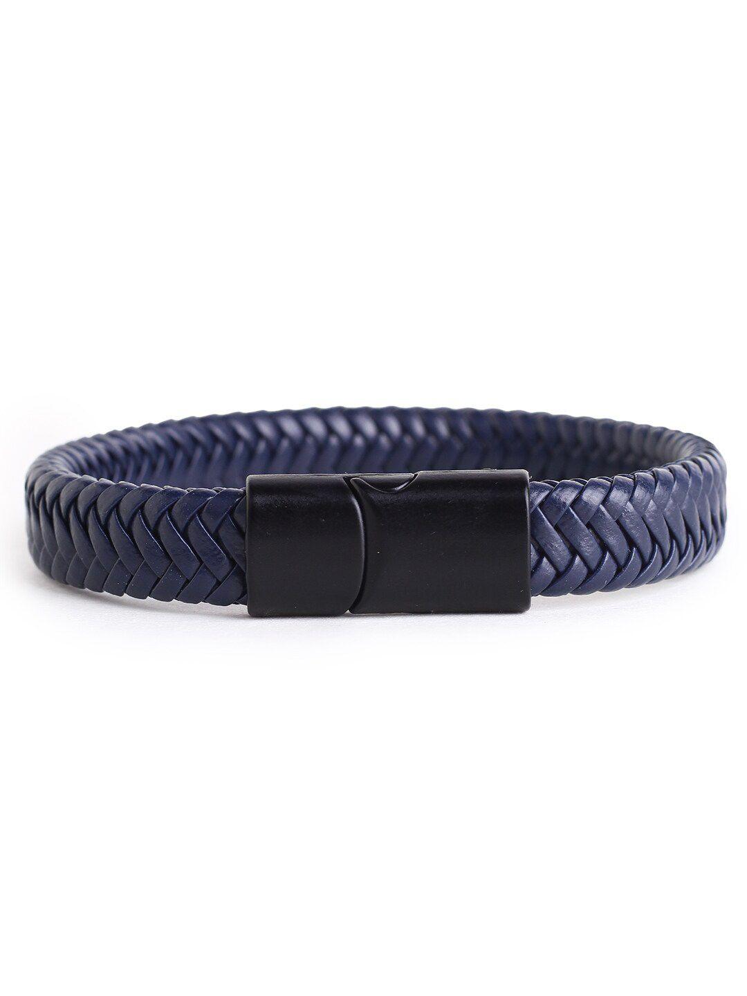 hashburys men leather wraparound bracelet