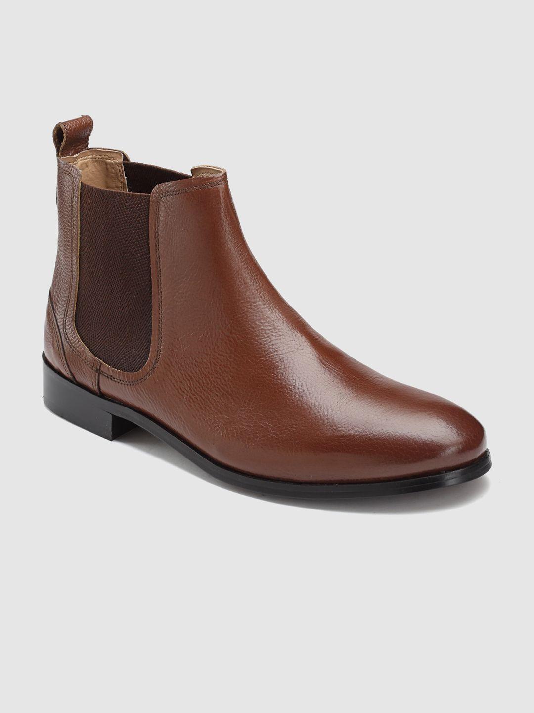 hats off accessories men mid top leather chelsea boots