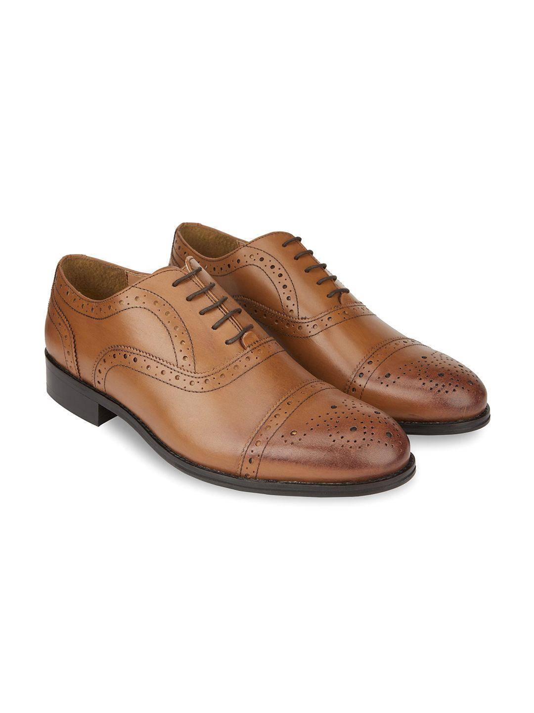 hats off accessories men textured genuine leather formal oxfords