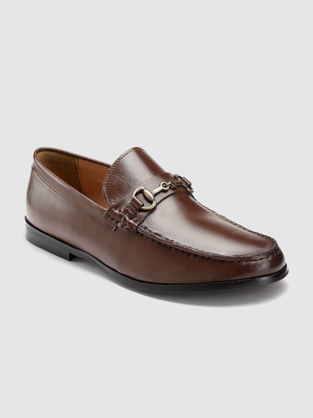 hats off accessories men textured leather loafers
