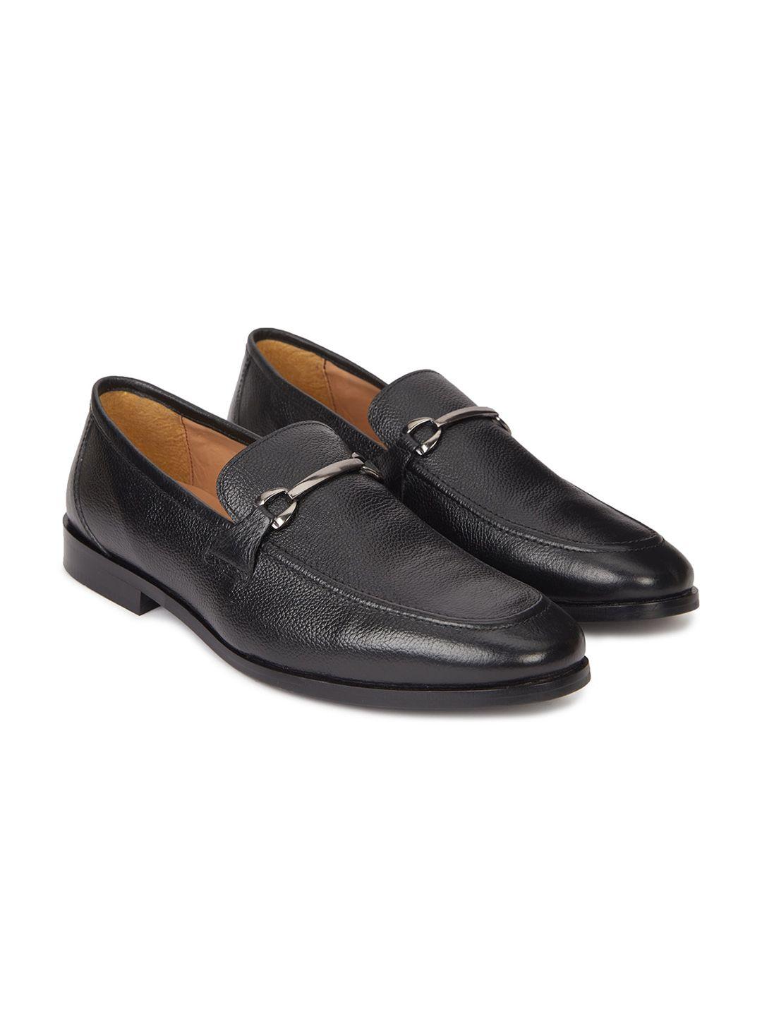 hats off accessories textured leather loafers