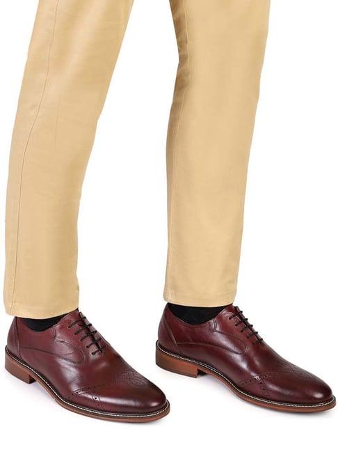 hats off accessories men's burgundy oxford shoes