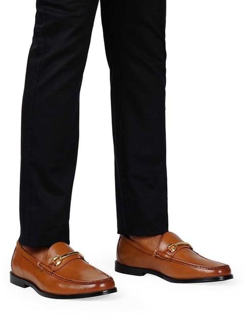 hats off accessories men's tan formal loafers