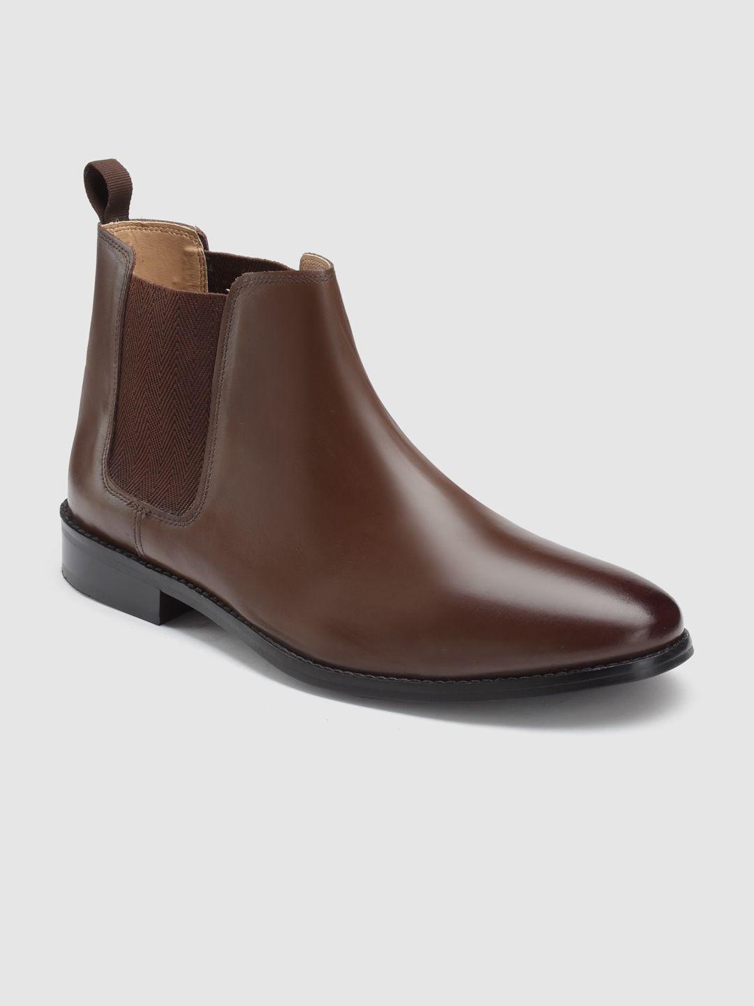 hats off accessories men mid top leather chelsea boots