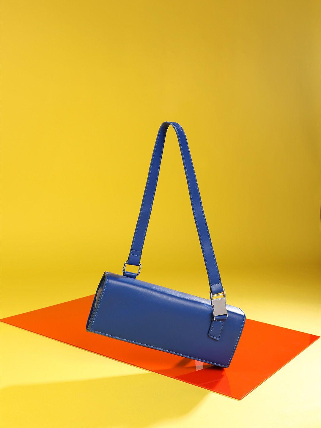 haute-sauce-by-campus-sutra-blue-pu-structured-handheld-bag