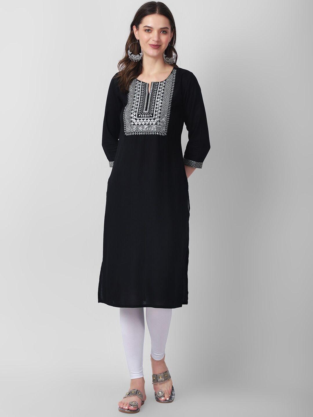 haute and humble ethnic motifs embroidered sequined kurta
