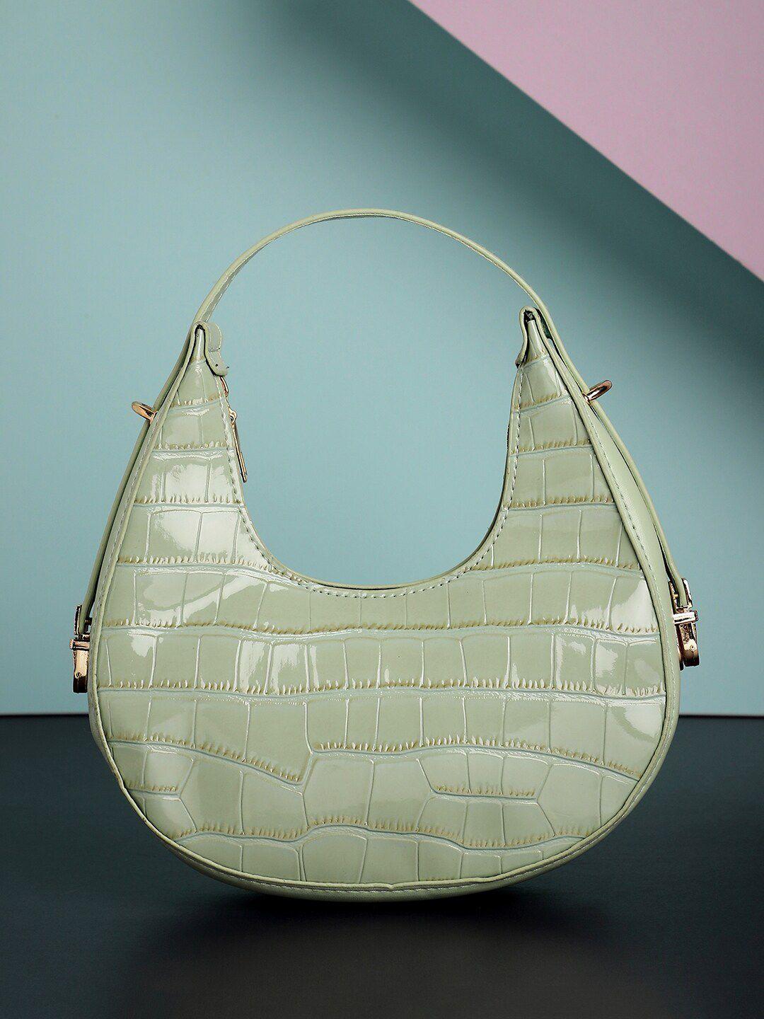 haute sauce by  campus sutra textured structured hand bag