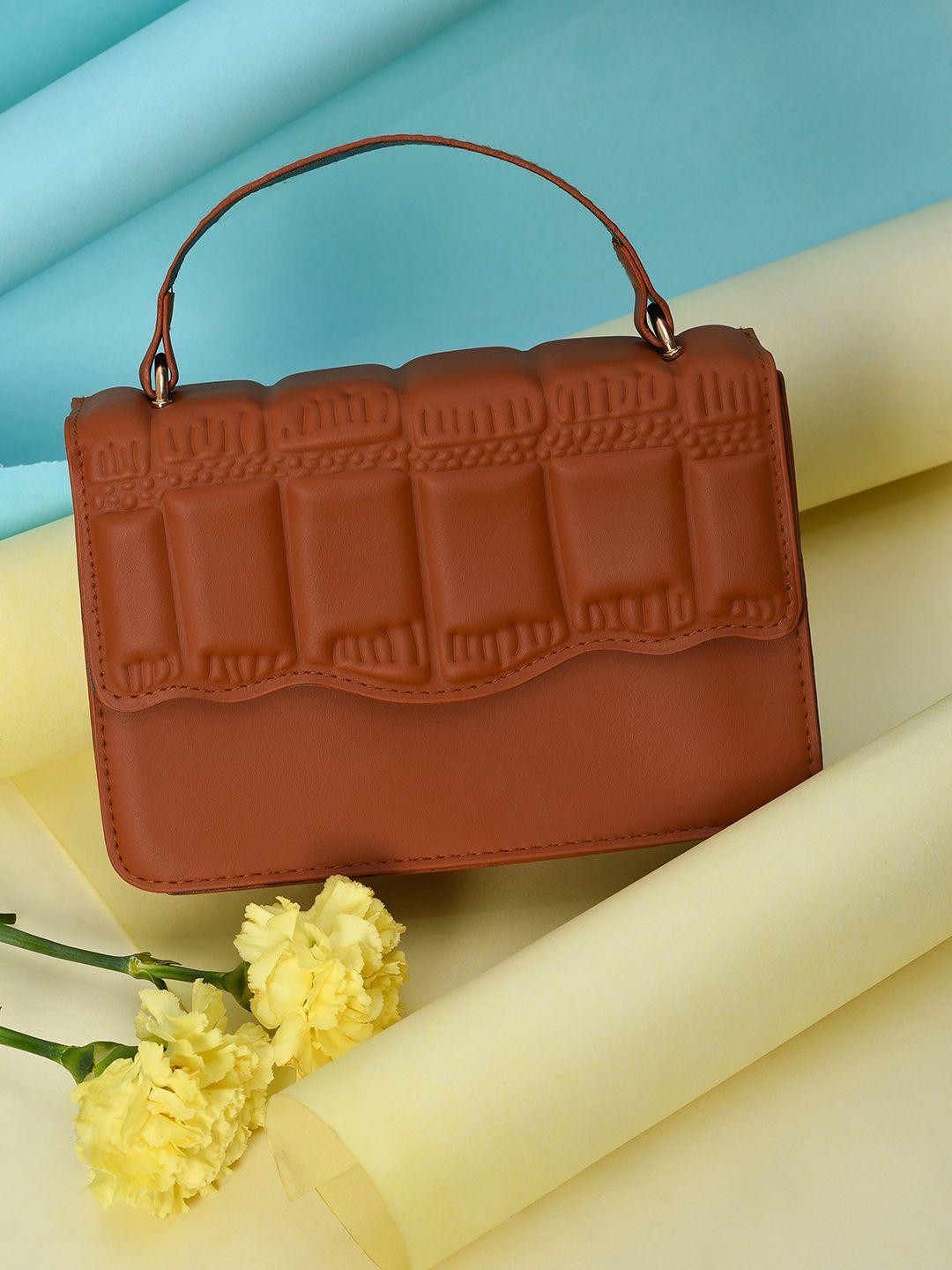 haute sauce by campus sutra pu structured handheld bag