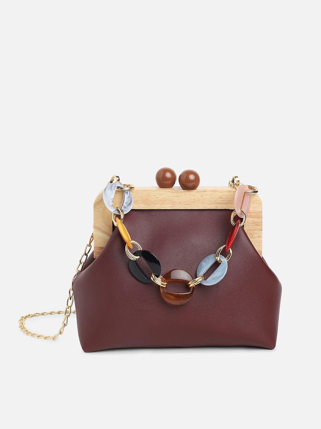 haute sauce by campus sutra structured handheld bag