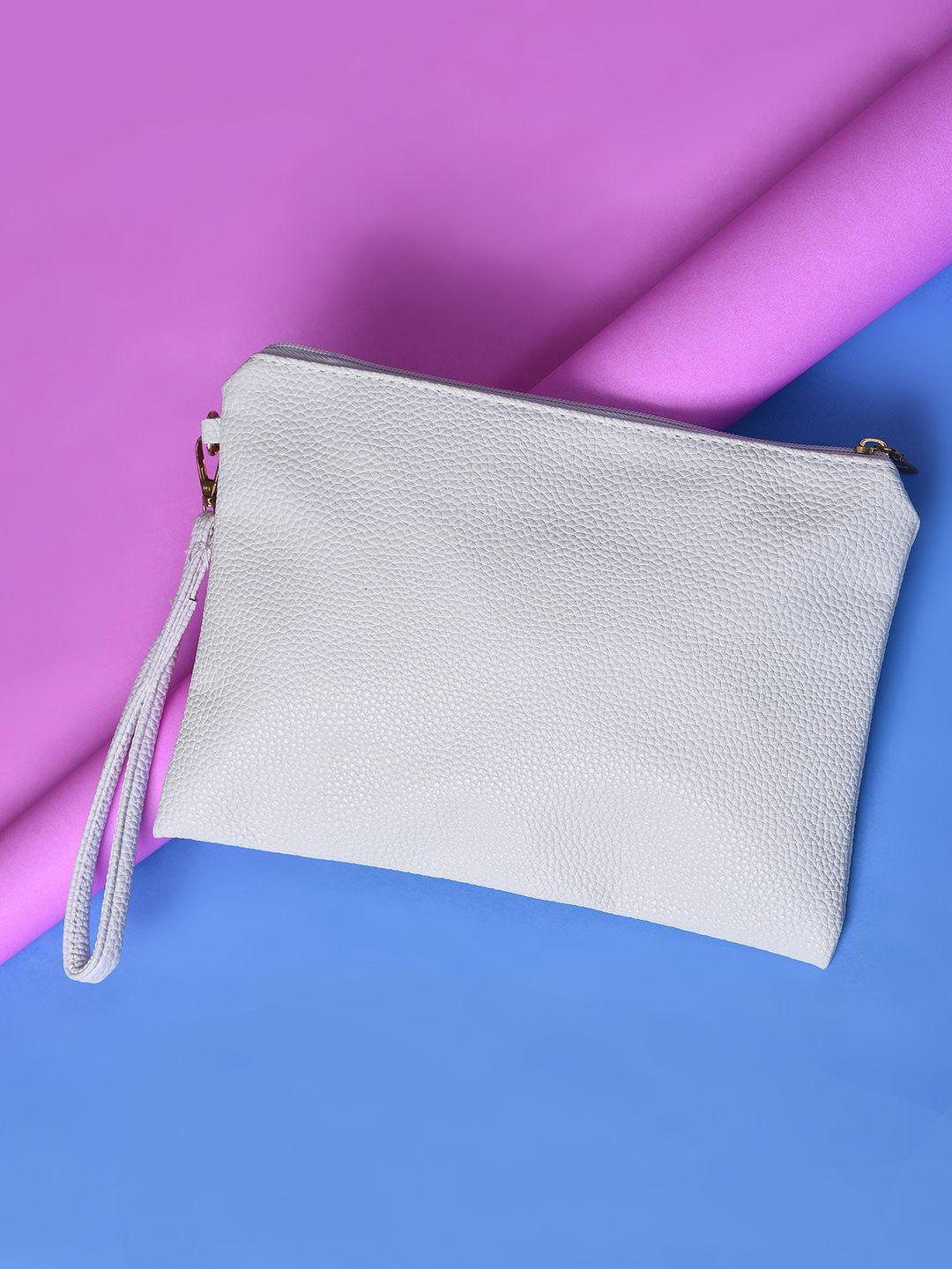 haute sauce by campus sutra white solid purse