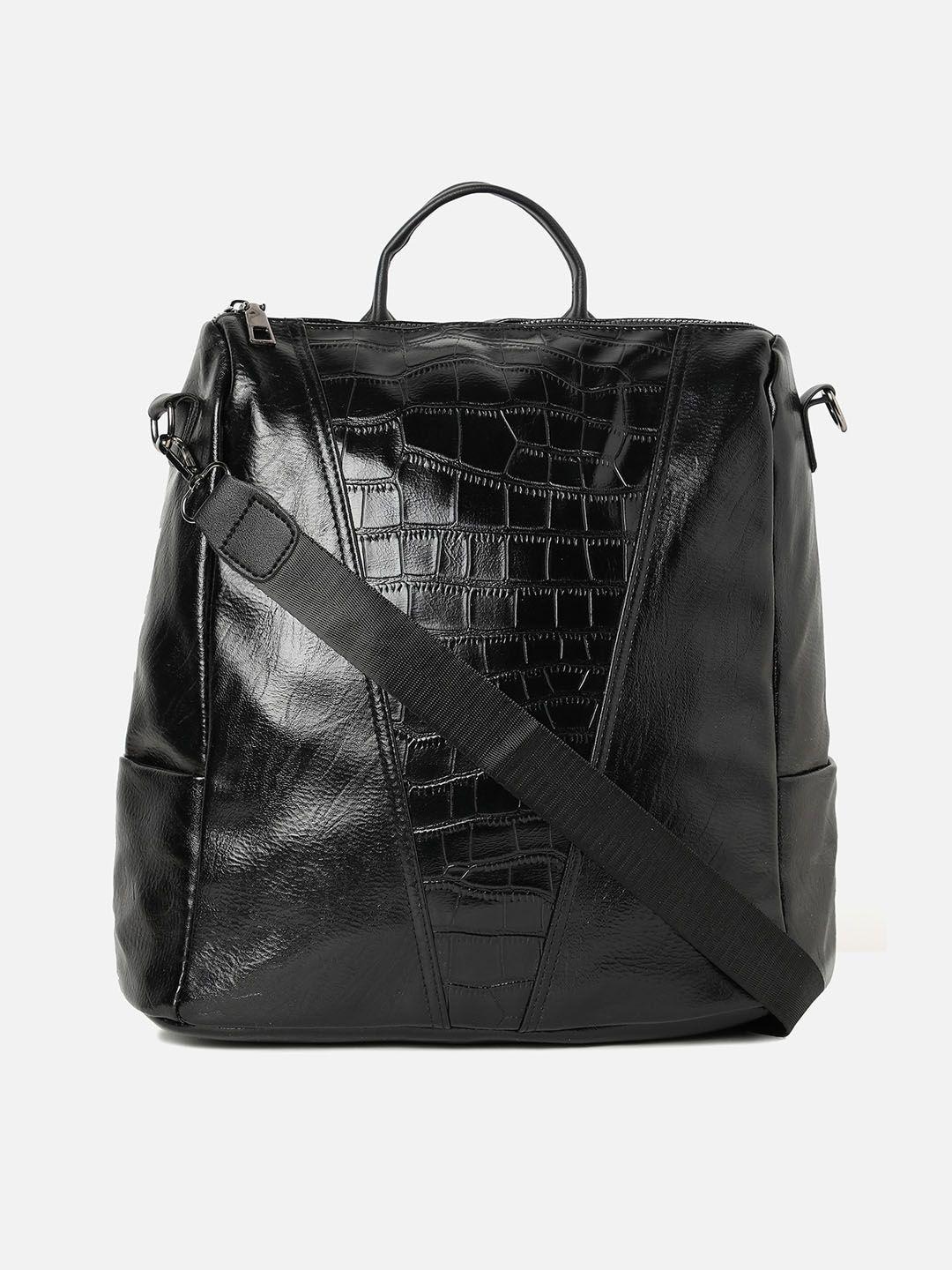 haute sauce by campus sutra women black backpack