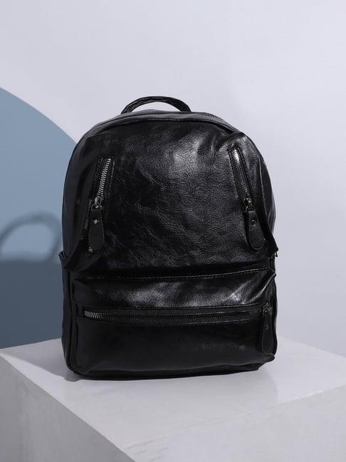 hautesauce black large leather mini backpack