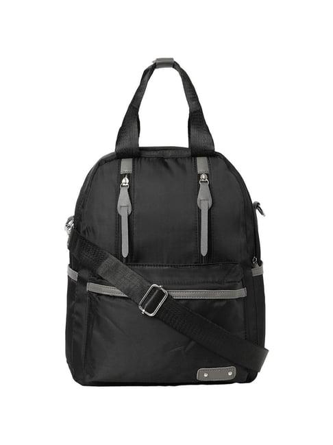 hautesauce black solid large convertible backpack