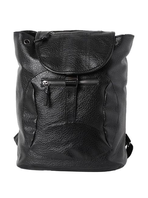 hautesauce black textured large backpack