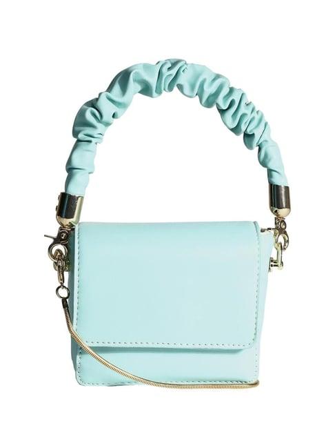 hautesauce blue solid small handbag