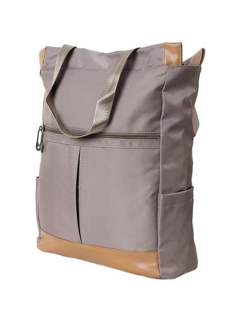 hautesauce grey solid large convertible backpack