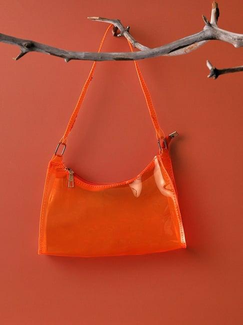 hautesauce orange medium shoulder bag