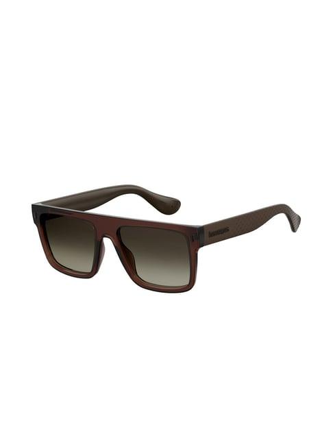 havaianas 202526qgl56ha brown marau rectangular sunglasses