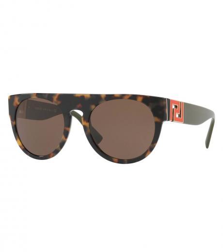 havana round sunglasses