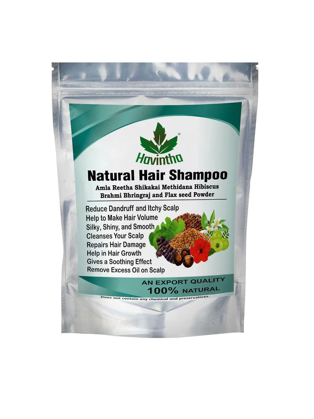 havintha natural hair shampoo powder with amla-shikakai-hibiscus & bhringraj 227 g