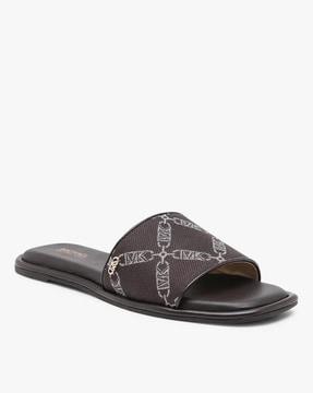 hayworth empire logo jacquard slide sandals