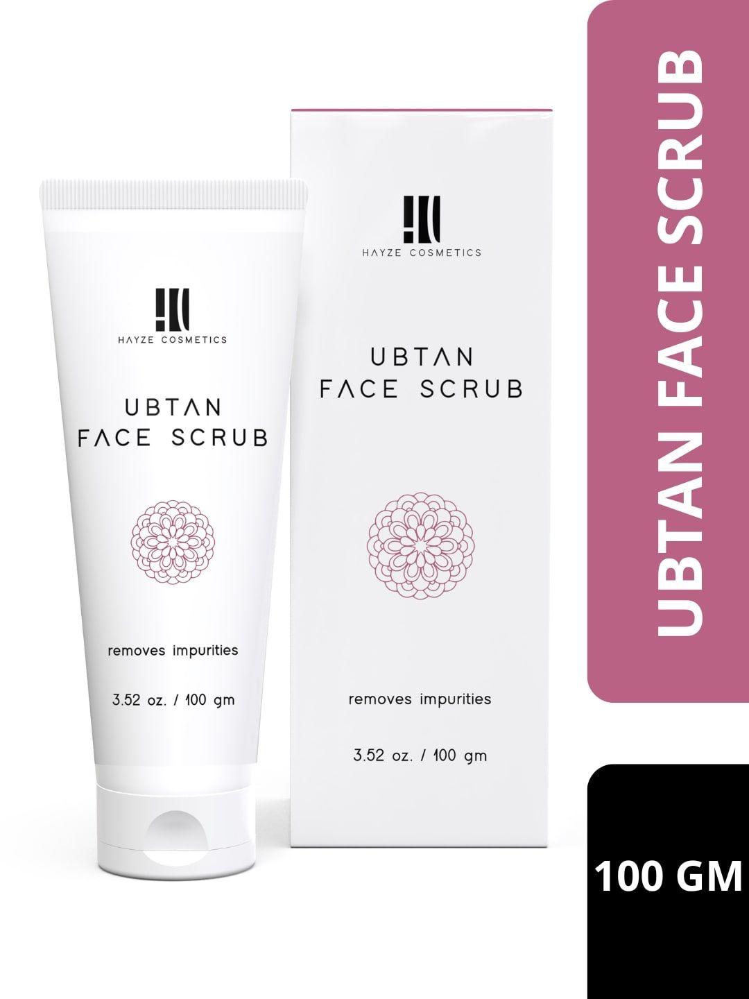hayze cosmetics ubtan face scrub - removes impurities - 100ml