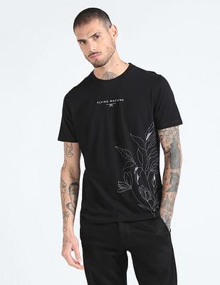 hd brand logo printed t-shirt