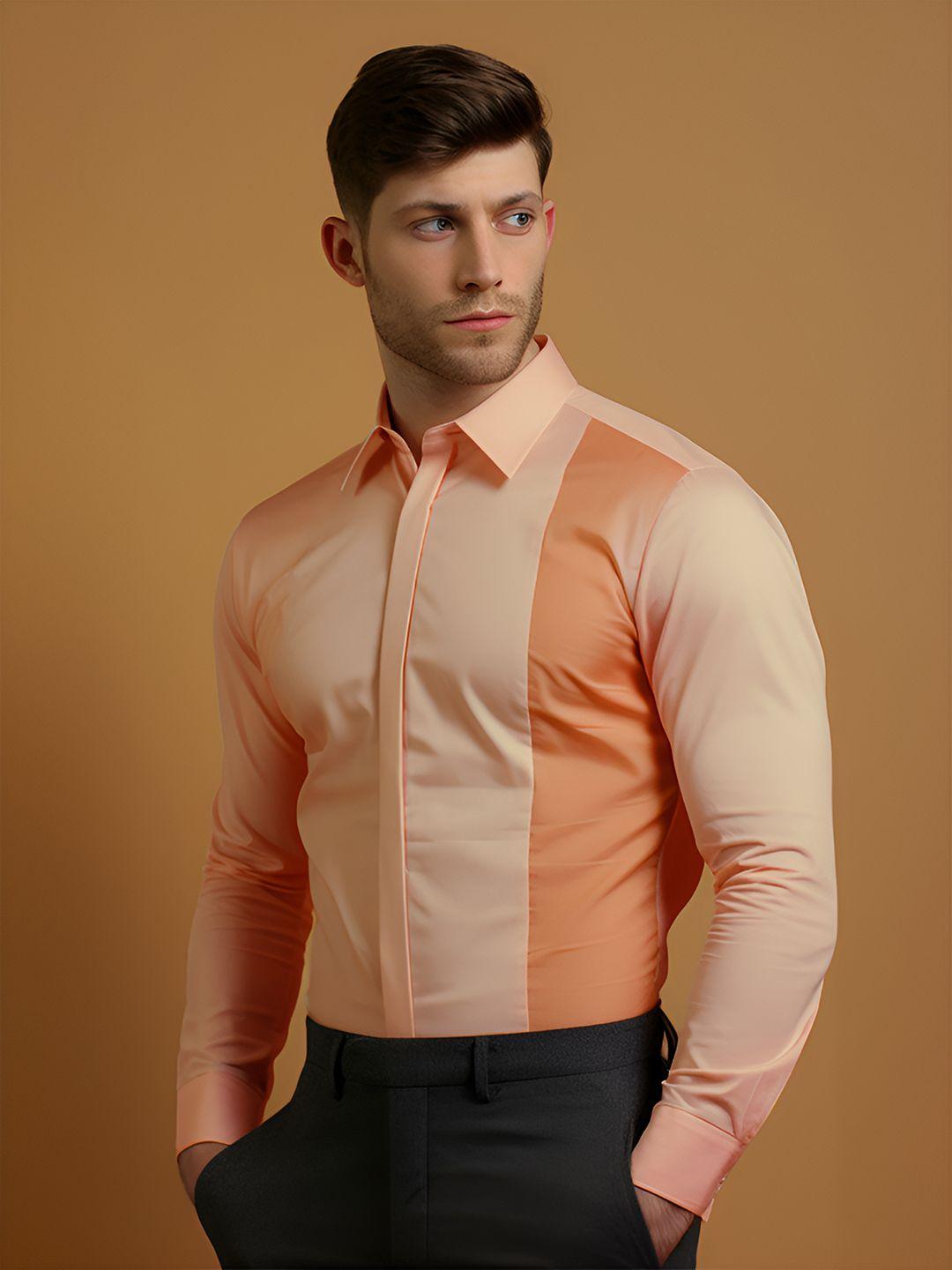 he spoke modern tailored fit cotton casual shirt