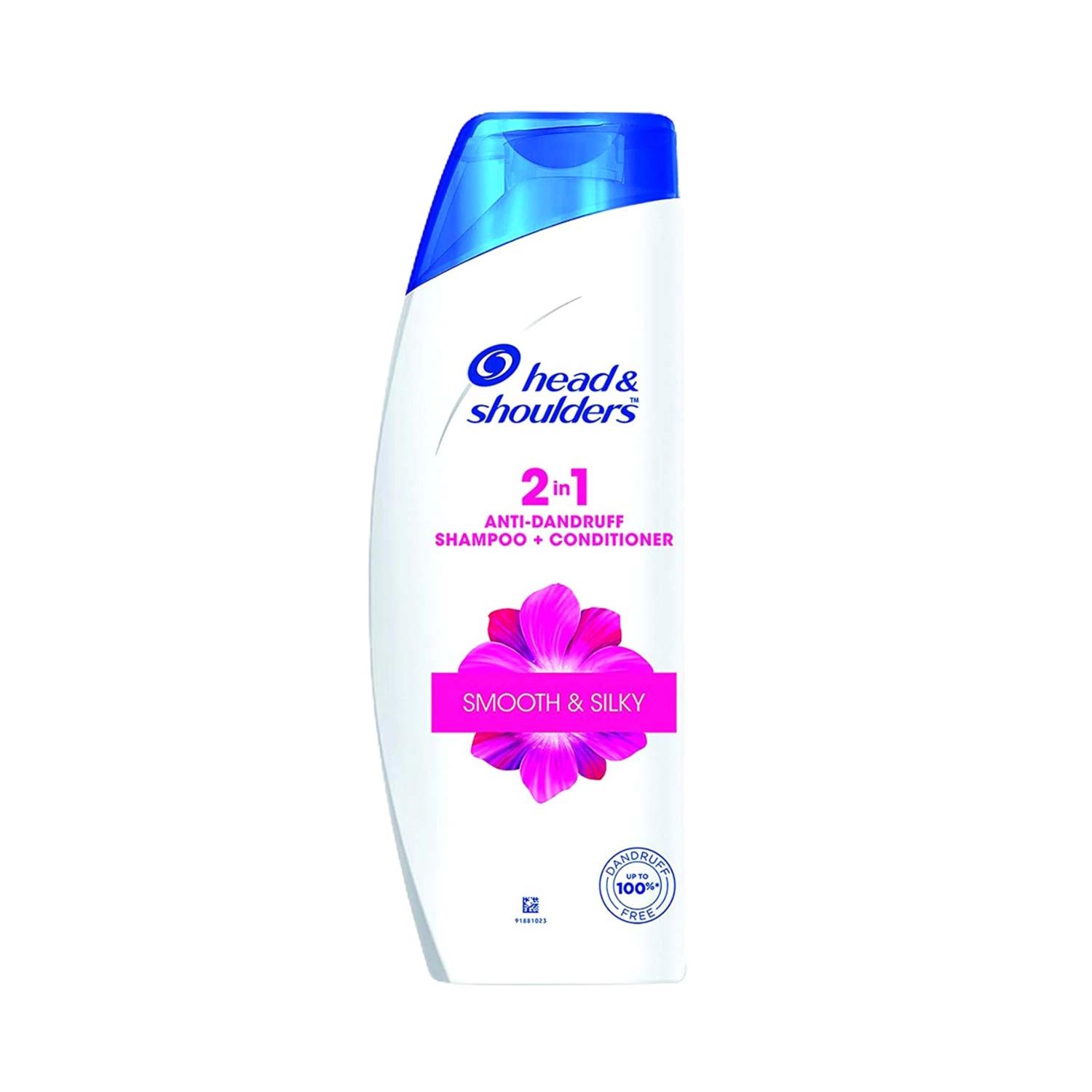head & shoulders 2-in-1 smooth and silky anti dandruff shampoo + conditioner (340ml)