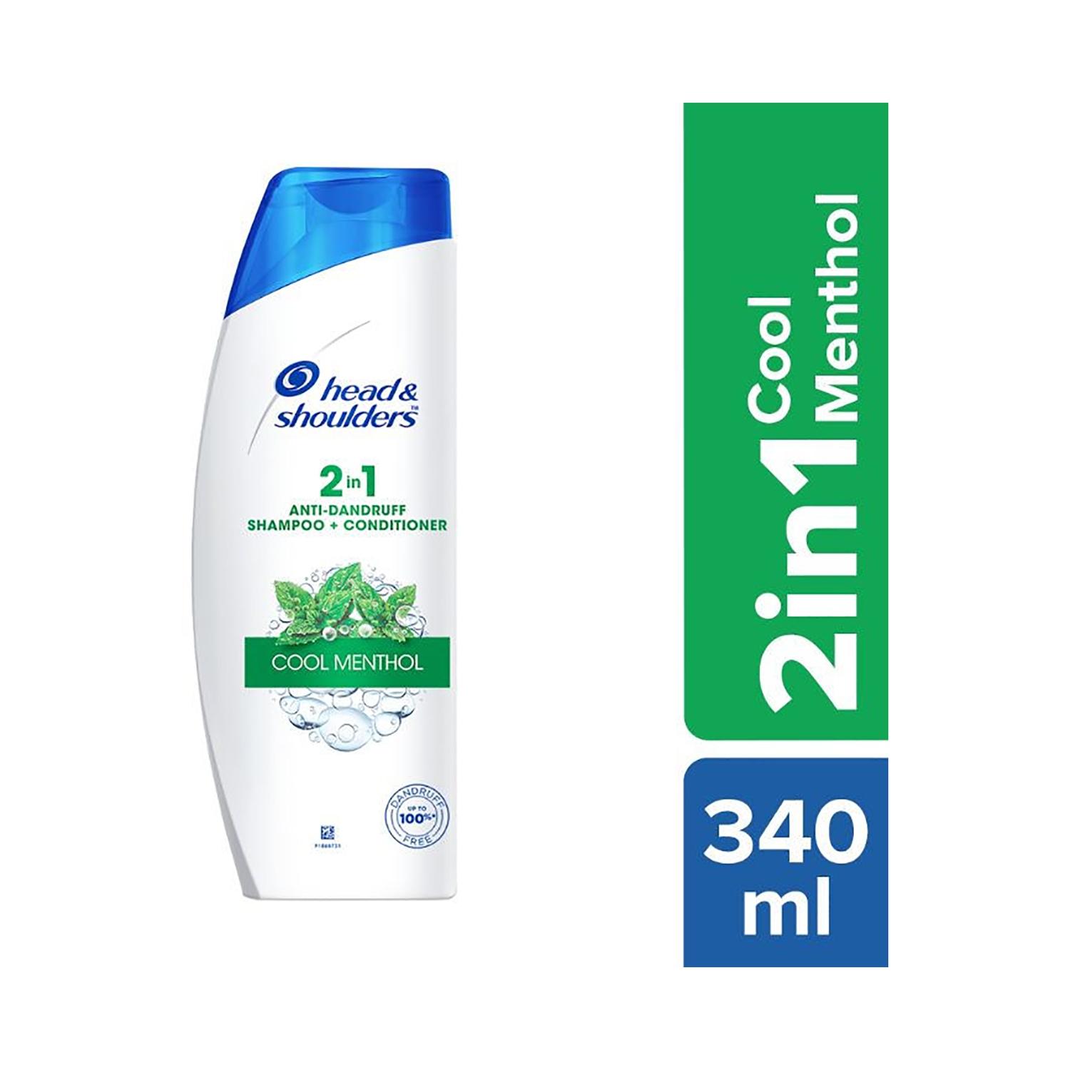 head & shoulders cool menthol 2-in-1 shampoo + conditioner (340ml)