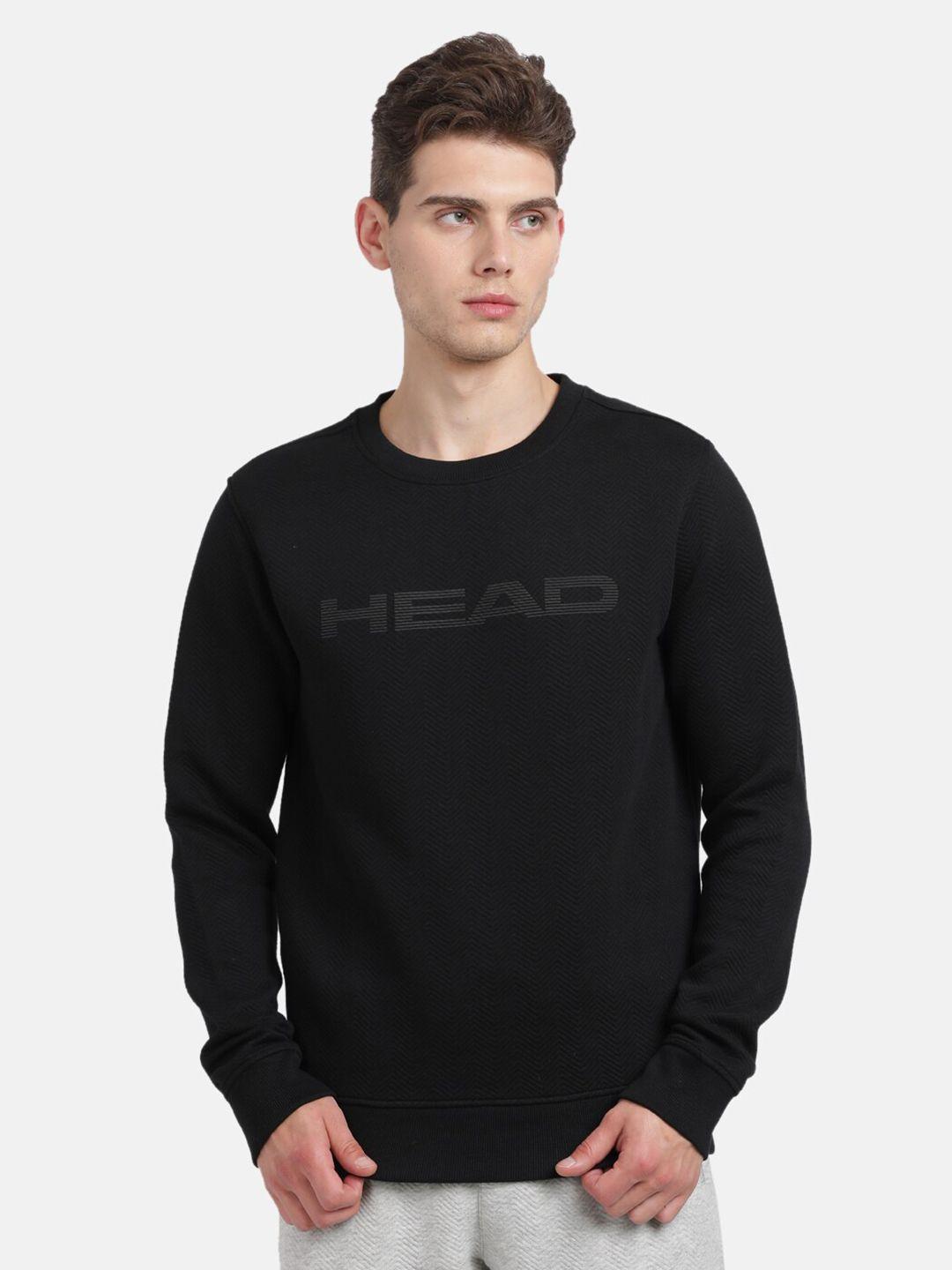head men black sweatshirt