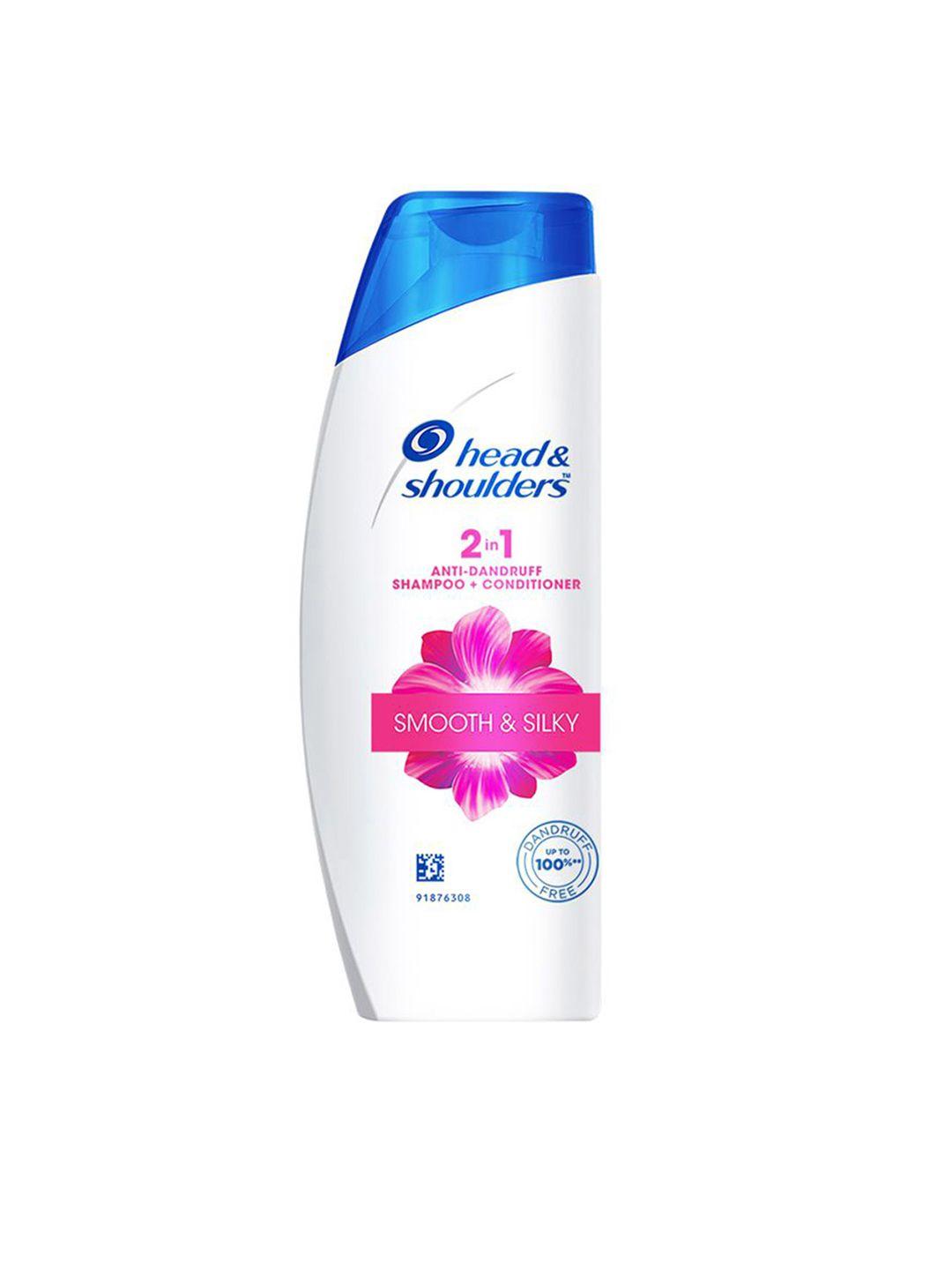 head & shoulders unisex smooth & silky 2 in 1 anti dandruff shampoo & conditioner 180 ml