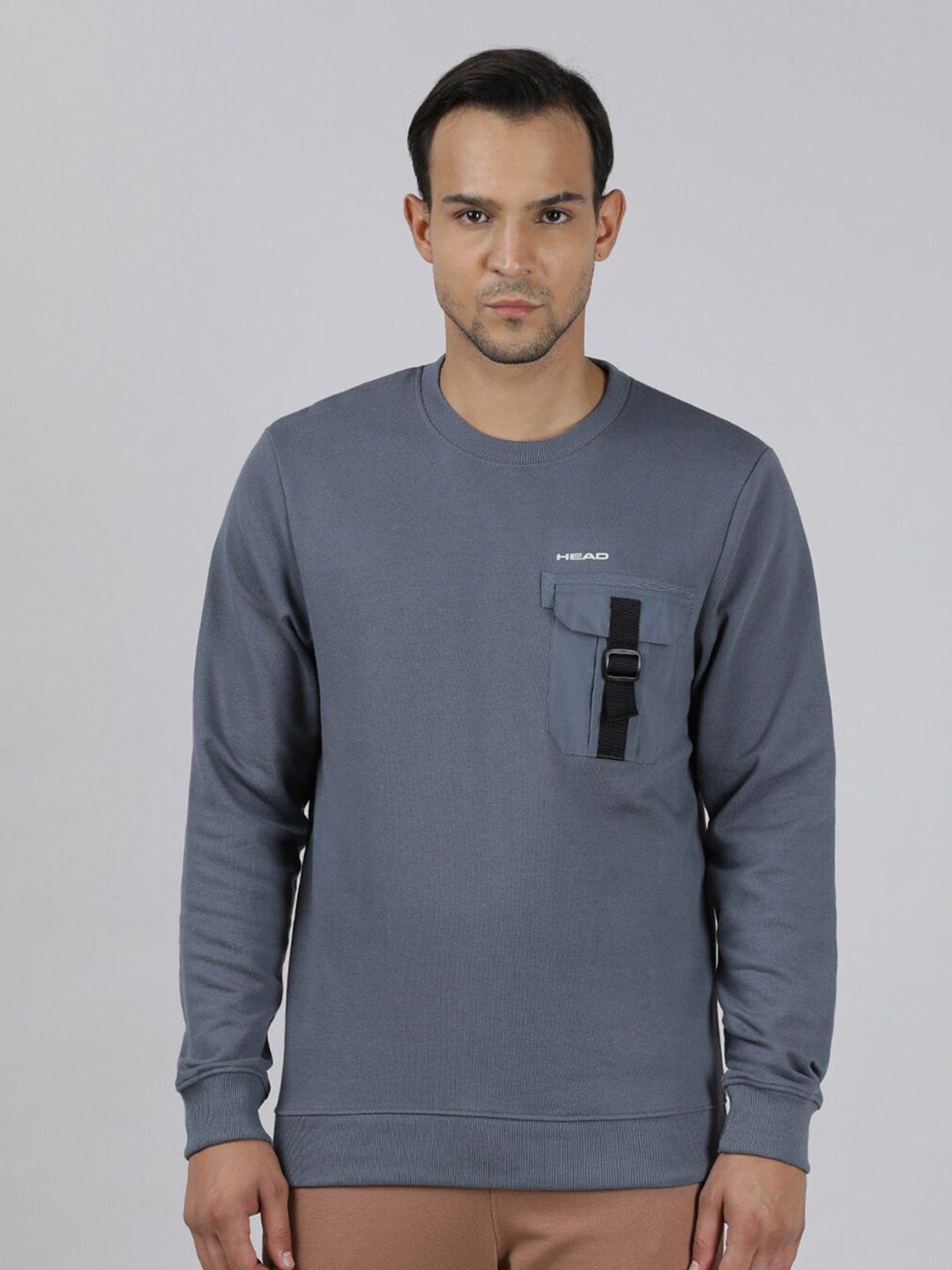 head round neck cotton sweatshirt