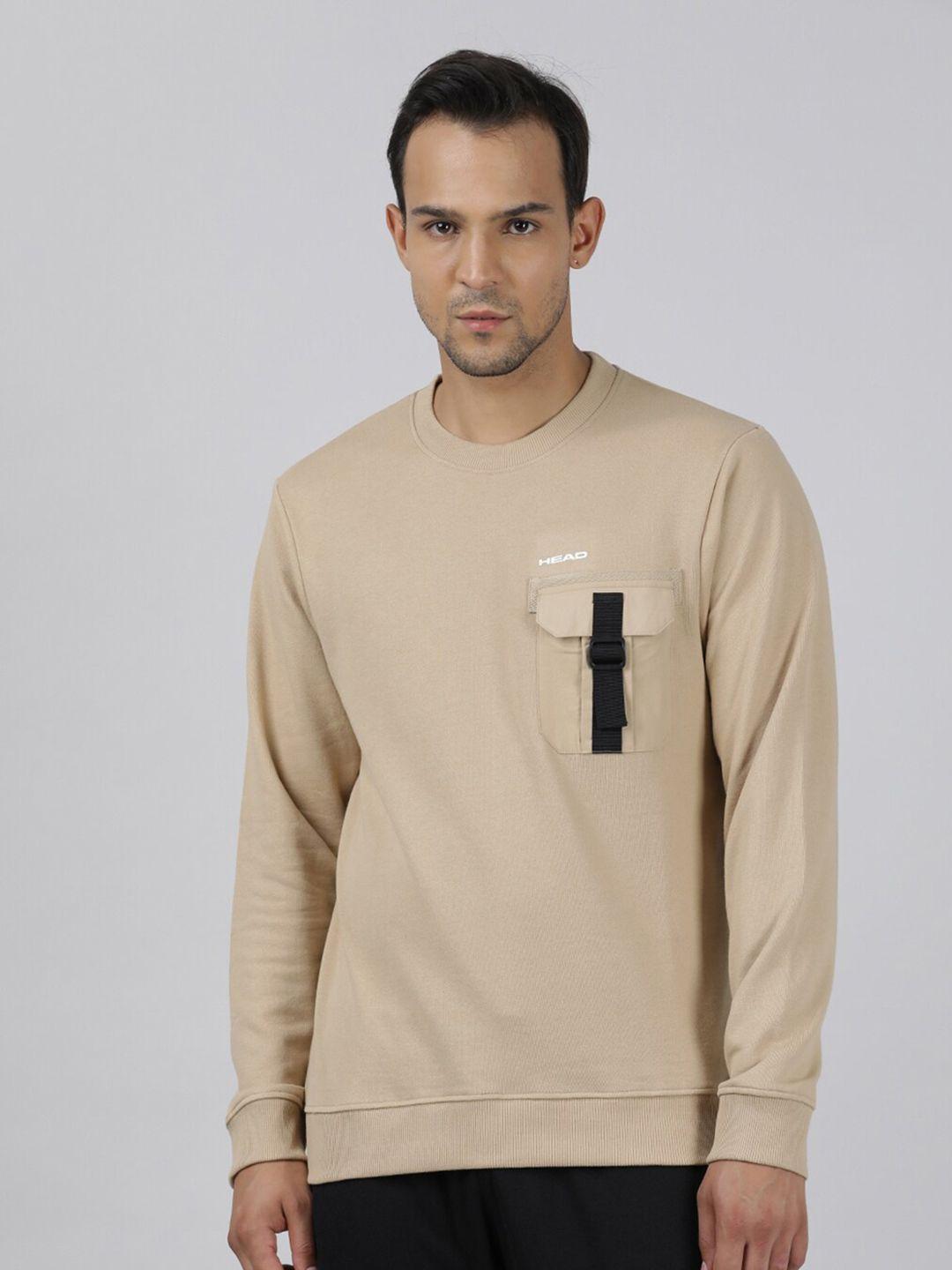 head round neck cotton sweatshirt