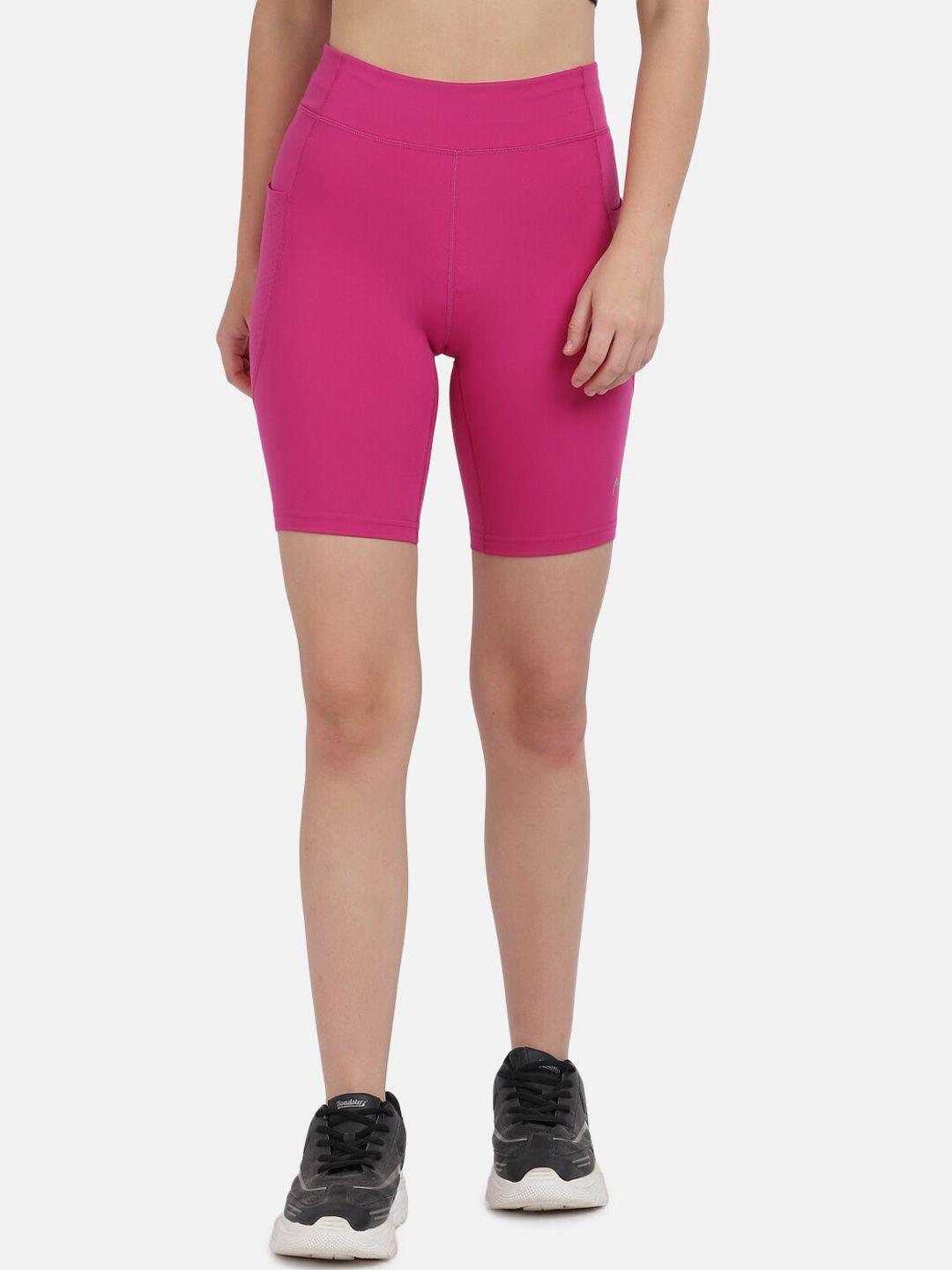 head women pink sports tights